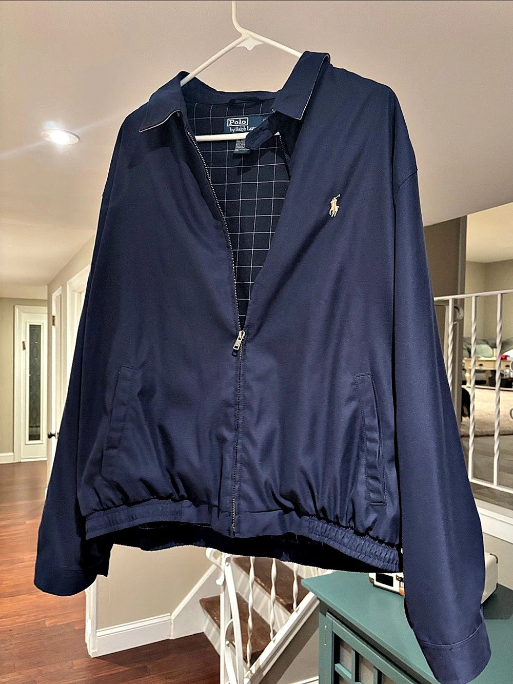 Polo by Ralph Lauren Men's Checkered Jacket Blue XL Like New